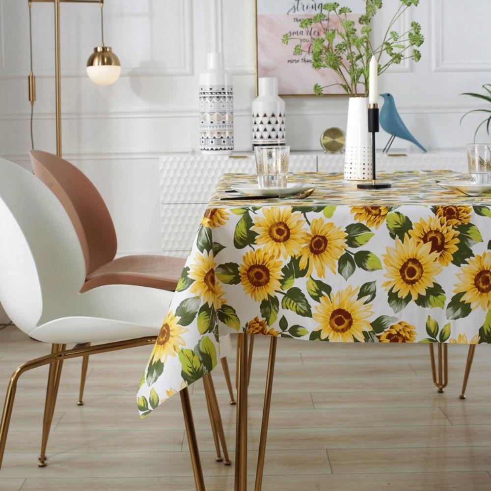 Oil-proof Table Cover PVC Table Decor Cloth Easy To Clean Waterproof Tablecloth  Table Decorations