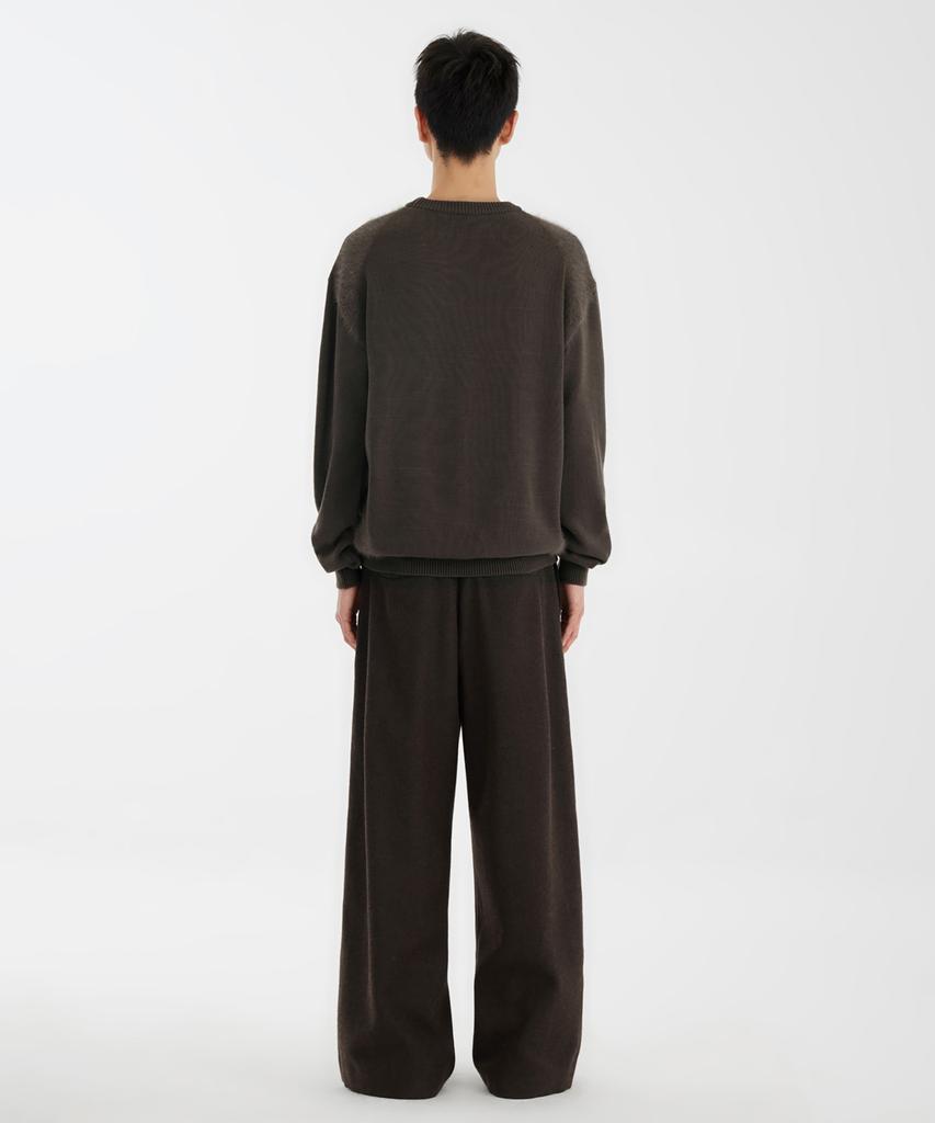 YOUTH Curved Angora Knit - Brown