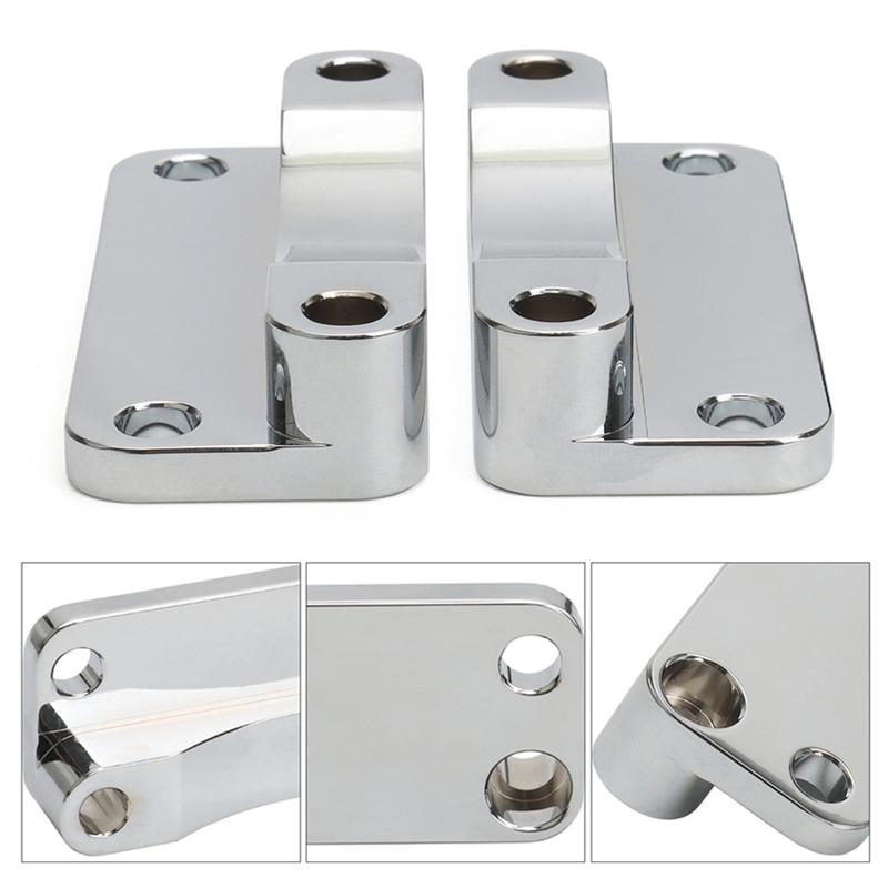 A16P-Chrome Front Fender Riser Spacer Bracket For 00-13 21" Wheel Touring Road King Street Electra Glide FLHR FLHT