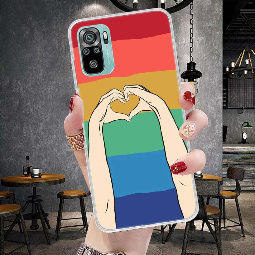 Love Is Love LGBT Rainbow Soft Phone Case For Xiaomi Redmi Note 15 14 14S 13 12 Pro Plus 12S 11 11S 11E 10 10S 11T 5G Fundas Coq