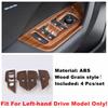 Wood Grain For VW Volkswagen Tharu / Taos 2018 -  Auto Window Lift / Glove Box Button / AC Air Outlet Accessories Cover Trim