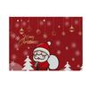 1PC Christmas Decorative Kitchen Placemat Tree Santa Snowman Coaster Dining Table Mats Linen Pad Bowl Cup Mat Xmas Home Decor