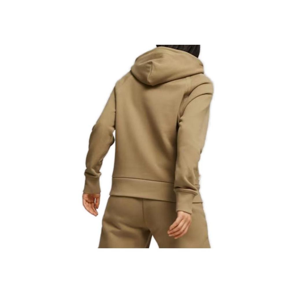 Puma Solid Color Hooded Long Sleeve Casual Sweatshirt Women Sweatshirt Brown 621444-85