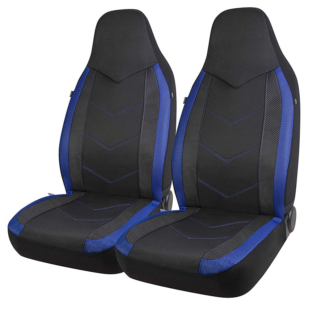 Coprisedili Auto in Tessuto Air Mesh ad Alto Schienale Design Sportivo Compatibili con Airbag Adatti per la Maggior Parte di Auto Suv Camion Furgone Cuscino per Sedile