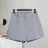 Short Pants A-line Keep Cooling Office Lady Chic Solid Color Women Shorts Garment