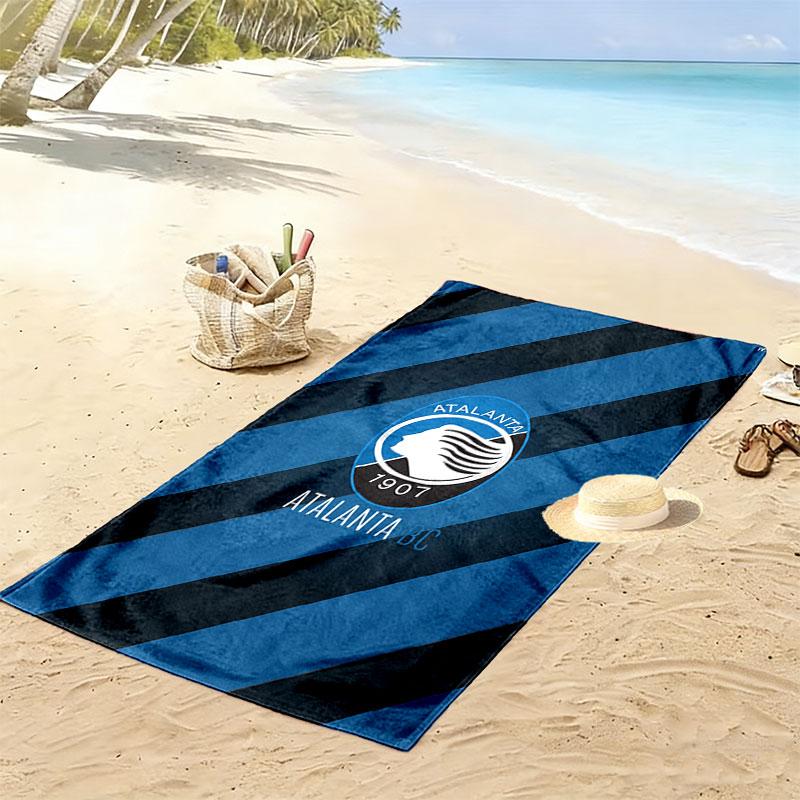 Asciugamano da Spiaggia Stampato Atalanta BC, Asciugamano Grande Morbido Asciugatura Rapida per Spiaggia Campeggio Nuoto