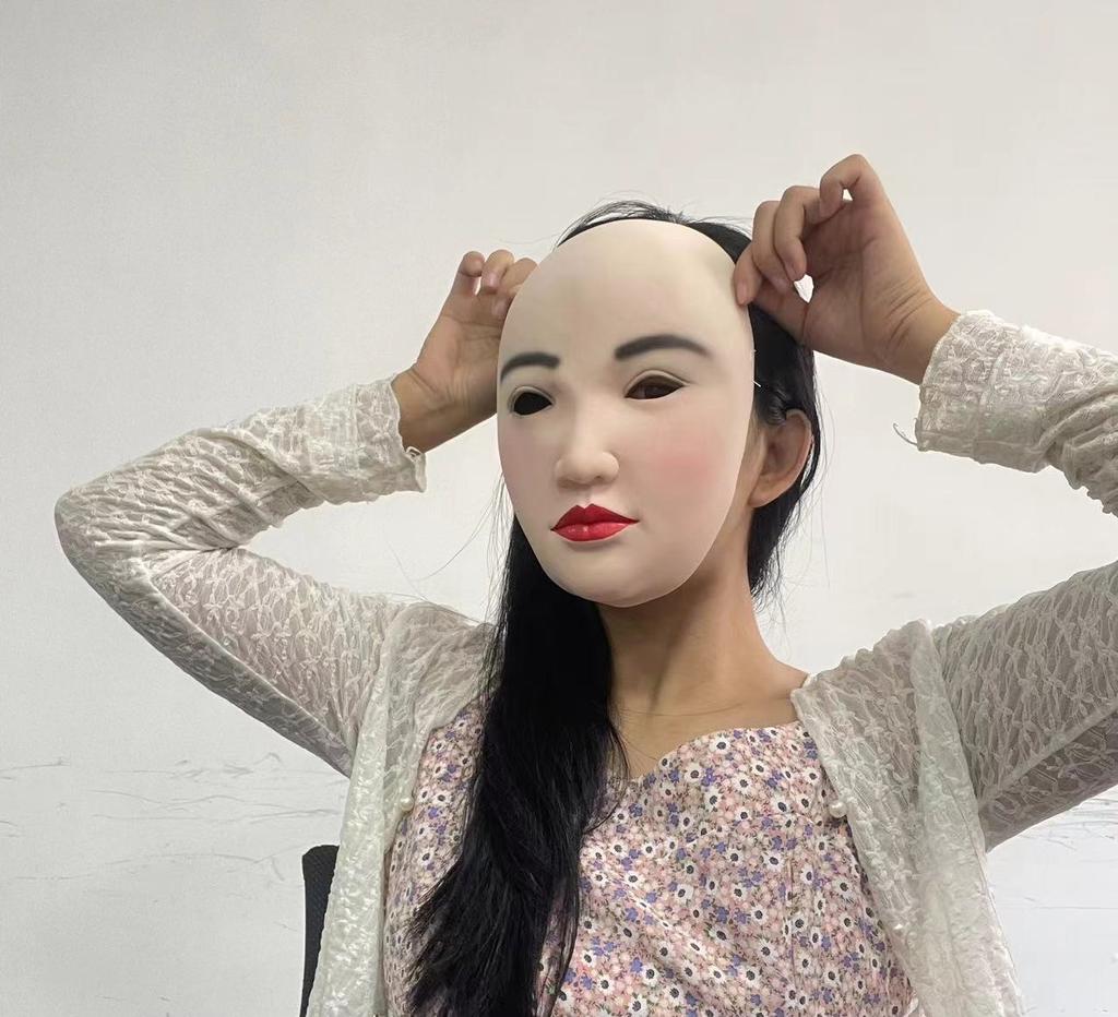 Hot Sale Half Face Beauty Latex Mask Halloween Party Cosplay Accessory for Women