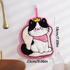 New Coral Fleece Cat Hand Towel Soft Thickened Bathroom Kerchief Strong Water Absorption Hanging Handkerchief Bathroom