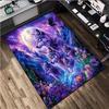 1Pc Tiger and Wolf Print Rug - home decoration Carpet For Living Room Bedroom Flooring Computer Chair Area Rug