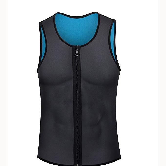 Large Size Corset Waist Corset Men's Zipper Undershirt Corset Burst Sweat Fitness Clothing Shapewear