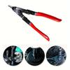 1pc Flat Steel Ring Circlip Pliers With Non-Slip Grip For Automotive And Automatic Transmission Repair, Metal Construction, Easy Circlip Disassembly