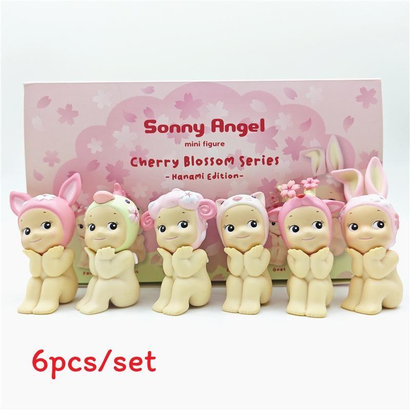 

Sakura Sitting Series Cherry Blossom Collectible Toy Cake Car Decorations