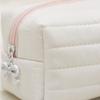 Portable Cream Color Pencil Case Multi-functional School Storage Bag  Office Use