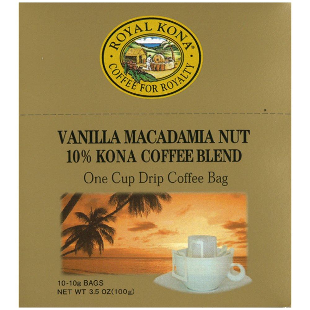 Royal Kona Vanilla Macadamia Nuts One-Drip Coffee, 100g