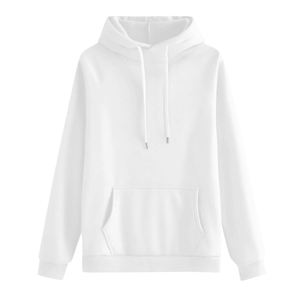 Women's Casual Round Neck Long Sleeve Sweatshirt Solid Color Sweatshirt