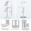 Universal Mobile Phone Holder Support Bracket Stand Height Angle Adjustable with Base for Desktopblack