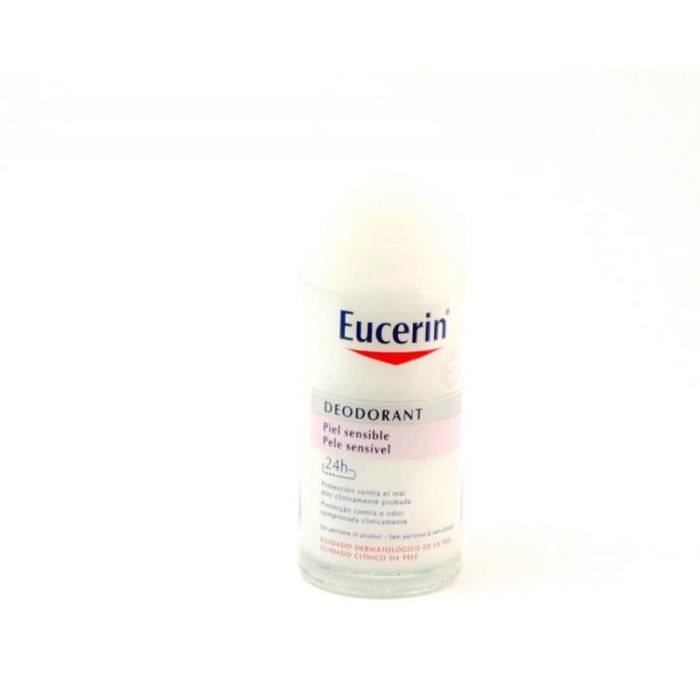 Déodorant Roll-On - EUCERIN - 50 ml - Peaux Sensibles - Protection 24h - Sans Parfum