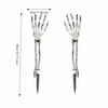 Plastic Skull Hand Decorations Life-Size Ghost Hand Yard Stakes  Theme Party
