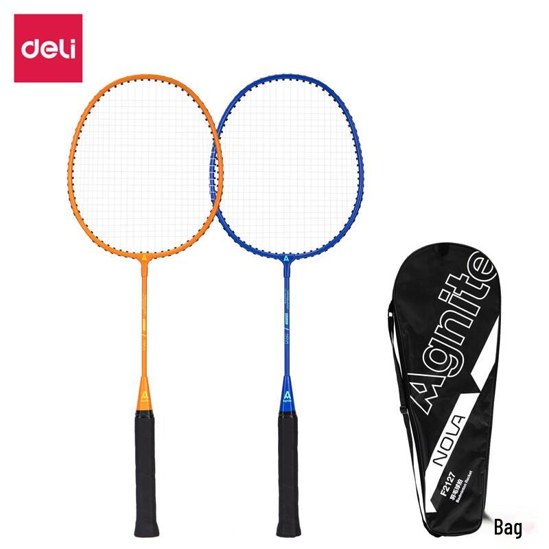 Angenete Kids Iron Badminton Racket Set