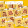 Magnetic Embossed Hundred Family Surnames Fridge Magnets: Cultural Souvenir Door Sticker Set.