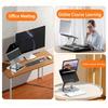 Adjustable Two Axises Laptop Cooling Stand Foldable Aluminum Alloy Frame 360 Swivels Base Ergonomic Desktop Suspension For 10 17" Devices