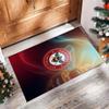 Brentford Football Print Crystal Velvet Rug, Comfortable Water Absorbent Non Slip Indoor Floor Carpet