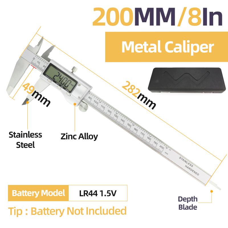 Vernier Caliper With Meter Dial Calipers Metal gauge Micrometer Ruler Metal Caliper Stainless Steel Gauge Depth Measuring Tools