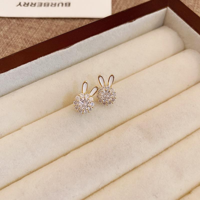 Baroque Pearl Diamond Bow Earrings Personality Earrings French Celebrity Earrings Women