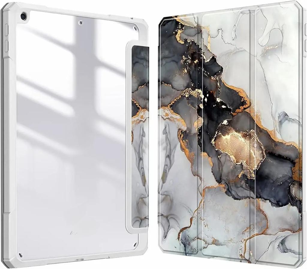 For iPad 10.2 Protective Case with Pen Slot, Acrylic Tablet Cover, Air 4/5