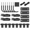 Roof Box Mounting Brackets with UFasteners Easy To Install Kit Secure UBolt Clamp