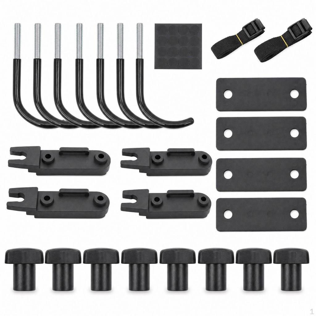 Roof Box Mounting Brackets with UFasteners Easy To Install Kit Secure UBolt Clamp