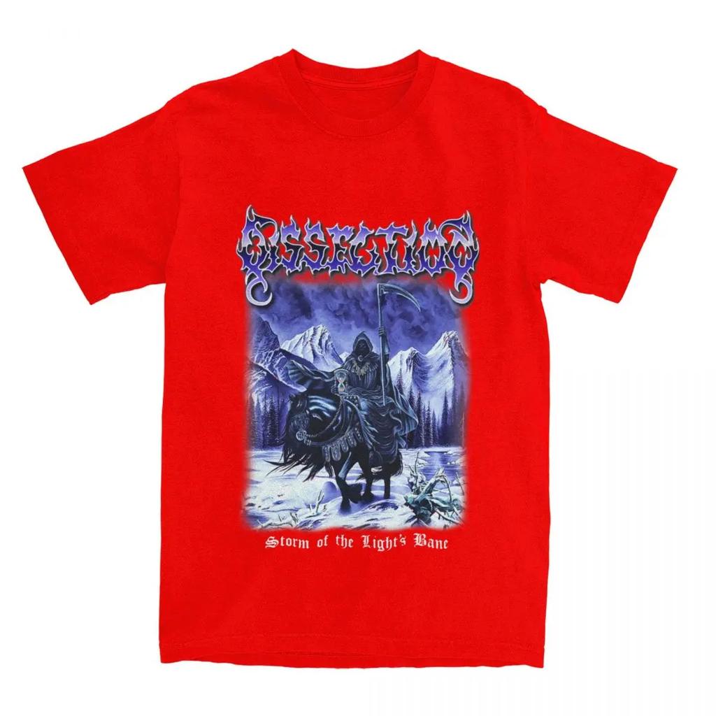 Dissection Black Metal Pánské Dámské Tričko Bouře Světel Potisk Top Trička Čistá Bavlna Nadměrná Velikost 6XL Krátký Rukáv