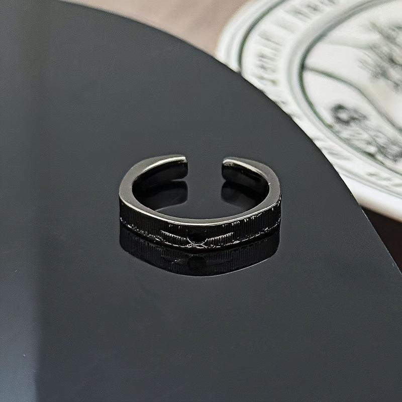 

Dark Wind Bow Slightly Inlaid Zir*****Pen Ring, Genderless Wind Personality Niche High-End Feeling Stacked Ring Woman Adjustable opening