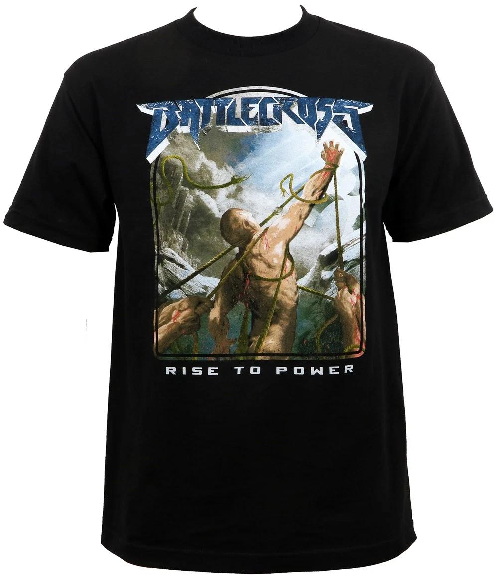 Authentic BATTLECROSS Band Rise To Power Album Cover Art T-Shirt S NEW L