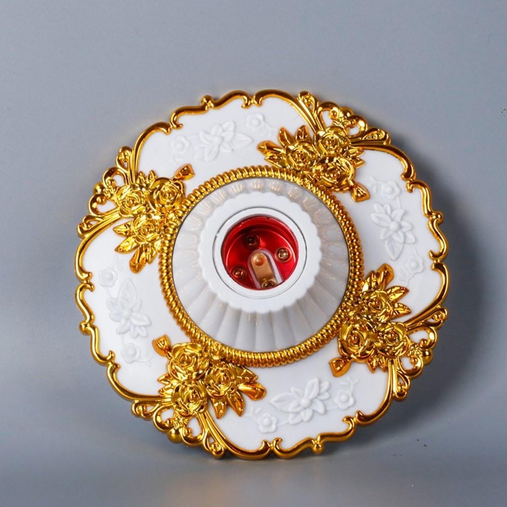 Goldene Basis E27 Lampenfassung Fest montierte Basis Lampenreparaturzubehör Leuchtenersatzteile Deckenaufhängung