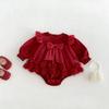 Baby Girls Long Sleeve Mesh Romper Dress 2026 Princess Jumpsuit Toddler