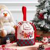 Cartoon Christmas Drawstring Apple Gift Bag Candy Cookie Packaging Bag Creativity Canvas Bag Christmas Party Decoration Kids
