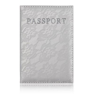 Passport Cases For Men Silver Roses White Stylish Pu Leather Travel Accessories Passport Covers Women For Women Men