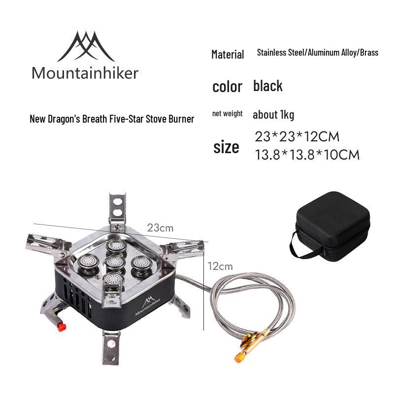 Mountain Dragon Breath High-Power Propane Gas Stove – Portable, Vehicle-Mounted, Windproof for Outdoor Use