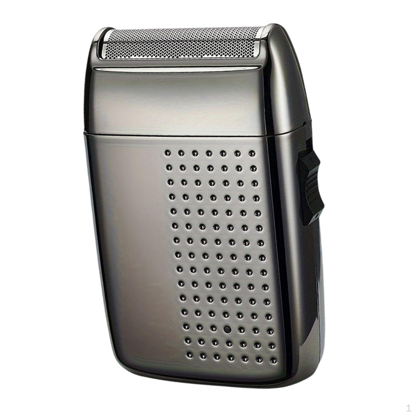 

Мини бритва съемная моющаяся головка бритва для бороды для дома и отдыха папы подарки серый