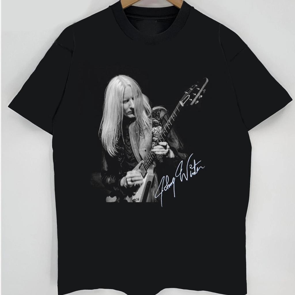 Johnny Winter Auftritt Geschenk für Fans Unisex Alle Größen T-Shirt