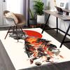 1pc Anime Soccer Star Lionel Messi Chair Mat Office Desk Pad with Sunset and Mountain Design, Non Slip Carpet for Home Decor, All Seasons
