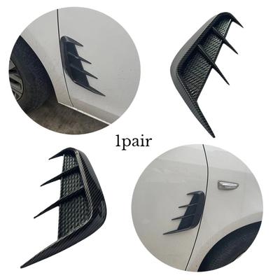 1pair Car Body Leaf Panel Decoration Car Sticker Appearance Sports Leaf Panel Side Label External Decoration Carbon Fiber