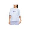 Nike Logo Printed Round Neck Pullover Fashion Sports Comfortable Breathable Short Sleeve Drop Shoulder T-Shirt Women T-Shirt Light-Purple FD9315-085