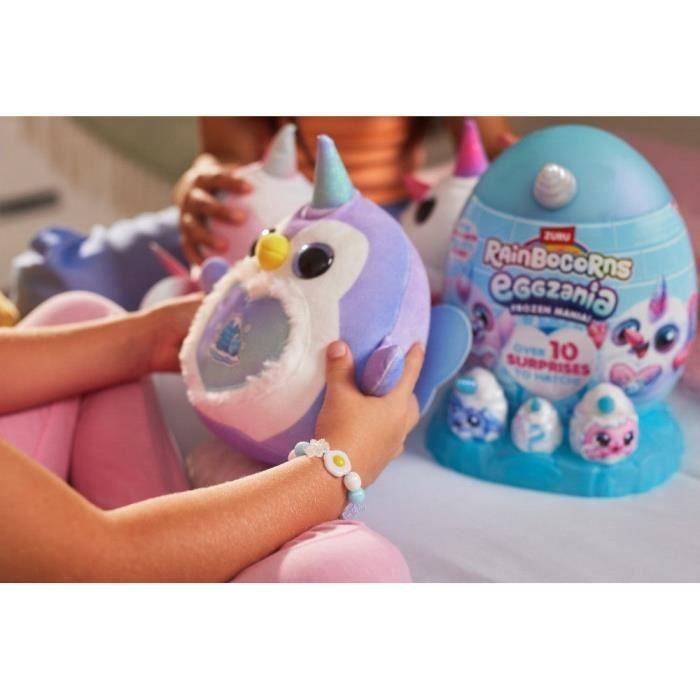Plush Surprise Egg - RAINBOCORNS - Eggzania Frozen Mania - Frosty Theme - Plush To Discover - Accessories Included