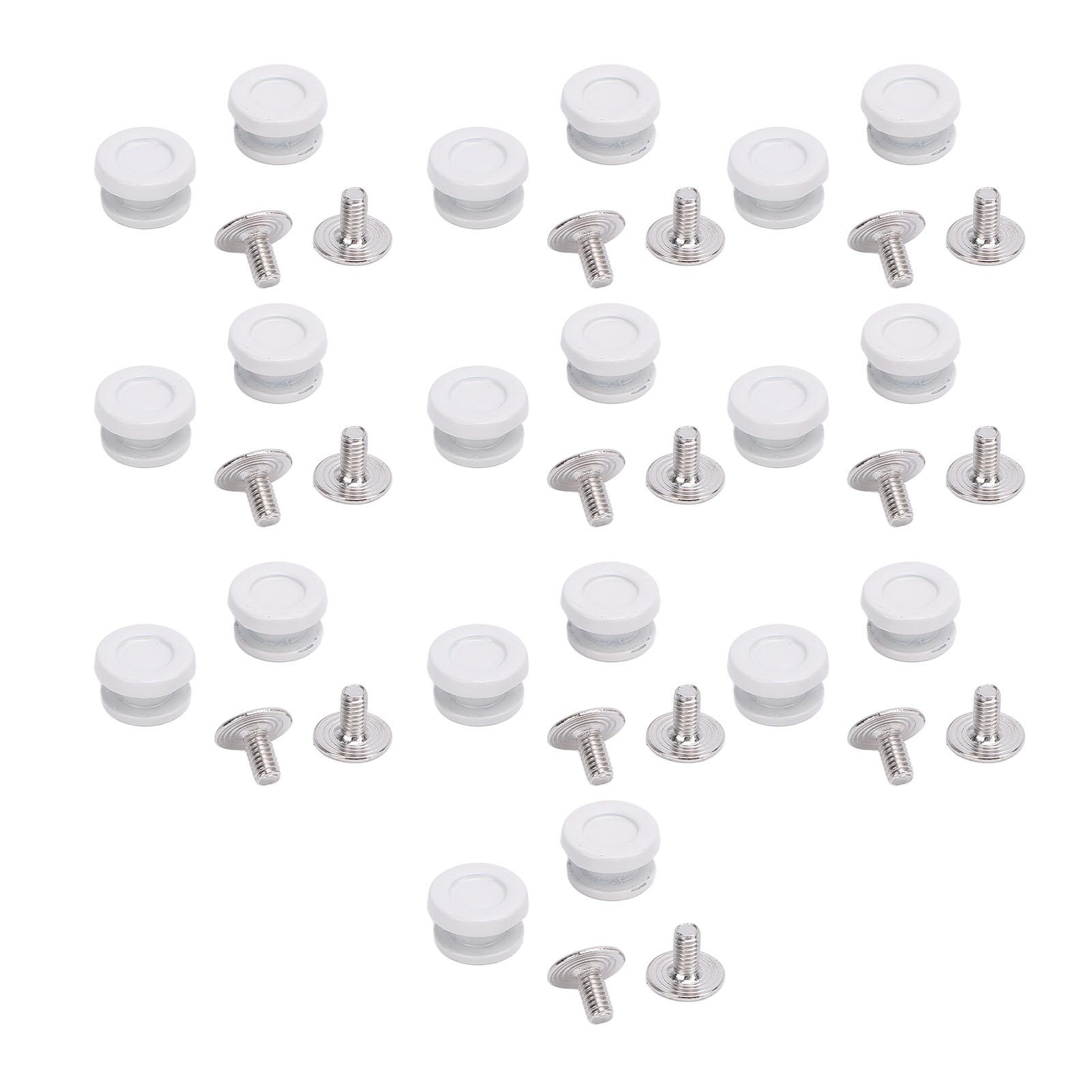 

20 комплектов заклепок для шнурков 9x5 мм, пуговицы-люверсы 2,5x5,5 мм, крестовые винты, набор застежек для шнурков, черный белый