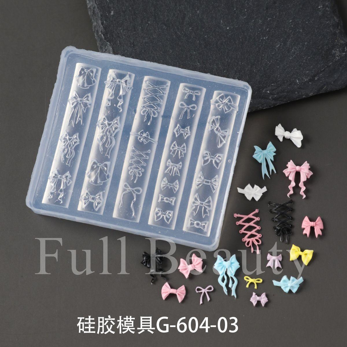 Новая силиконовая форма трехмерная DIY балерина бант гравировка форма для нейл-арта