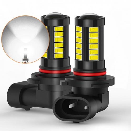 Пара AUXITO 9006 HB4 Светодиодная 100 Вт 6000K 33SMD Белый Свет Противотуманная Лампа Ходовых Огней DRL