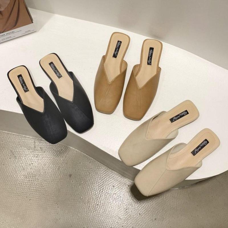 Tide Half Drag Summer Women'S Shoes Internet Celebrities Ins Bag Head Slippers Women Wear Fashion Shoes Cool Muller Shoes