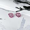 Silberohrringe mit natürlichem Rubin 11,318 ct (2153009)